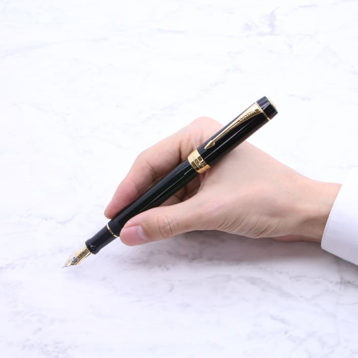 新品)PARKER パーカー 万年筆 デュオフォールド クラシック ブラックGT