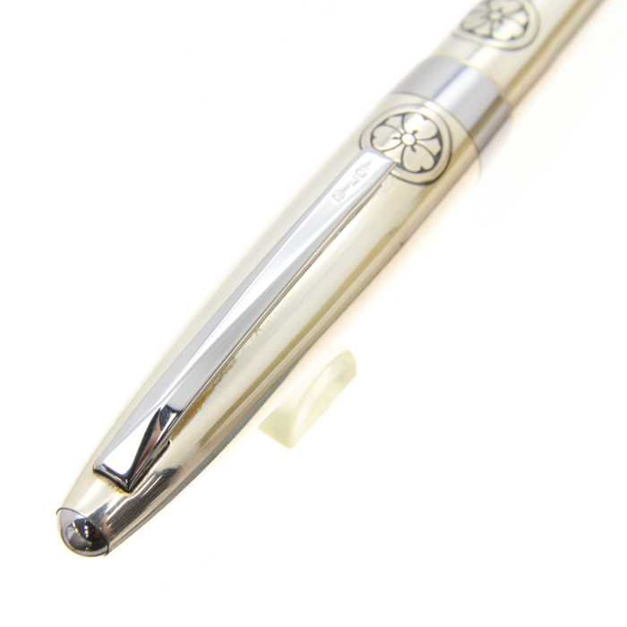 希少 美品 PILOTパイロット 万年筆 スターリングシルバー素材 家紋 18K 詳細ページ | 万年筆 ボールペンなど高級筆記具の販売・買取