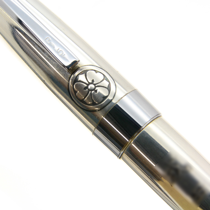 希少 美品 PILOTパイロット 万年筆 スターリングシルバー素材 家紋 18K 詳細ページ | 万年筆 ボールペンなど高級筆記具の販売・買取
