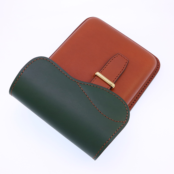 パイロット　ソメス ペンケース サドルデザインシリーズ 限定　2本差し　グリーン 新品)PILOT×SOMES パイロット×ソメス ペンケース サドルデザイン