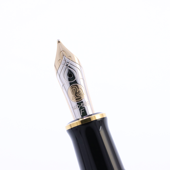 PELIKAN 万年筆 14Cー585 ペリカン グリーンストライプ