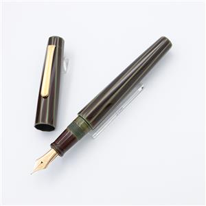 NAKAYA 中屋万年筆 万年筆 ライターモデル 十角ツイスト ポータブル 碧溜 太字 メイン