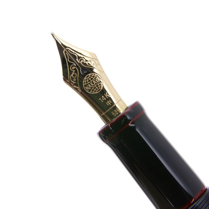 新品)NAKAYA 中屋万年筆 万年筆 シガー ロング 黒溜 中字（商品ID