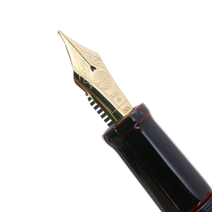 新品)NAKAYA 中屋万年筆 万年筆 シガー ロング 黒溜 中字（商品ID