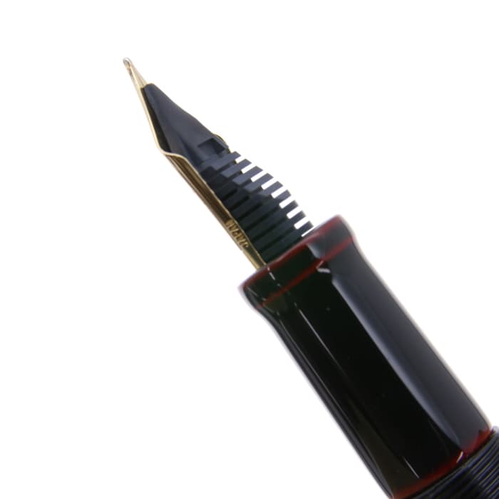 新品)NAKAYA 中屋万年筆 万年筆 シガー ロング 黒溜 中字（商品ID