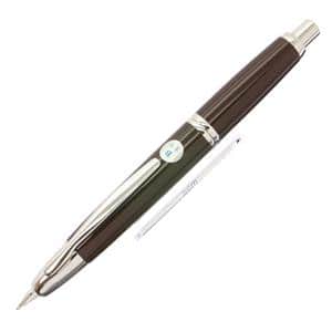 PILOT パイロット 万年筆 キャップレス シルバー ブラウン 太字 メイン