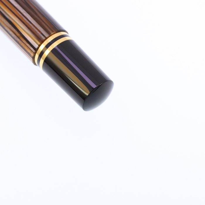 Pelikan ペリカン M400SE brown-stripes M-nib 中古)Pelikan ペリカン 万年筆 スーベレーン M400 茶縞 B [研磨]（商品