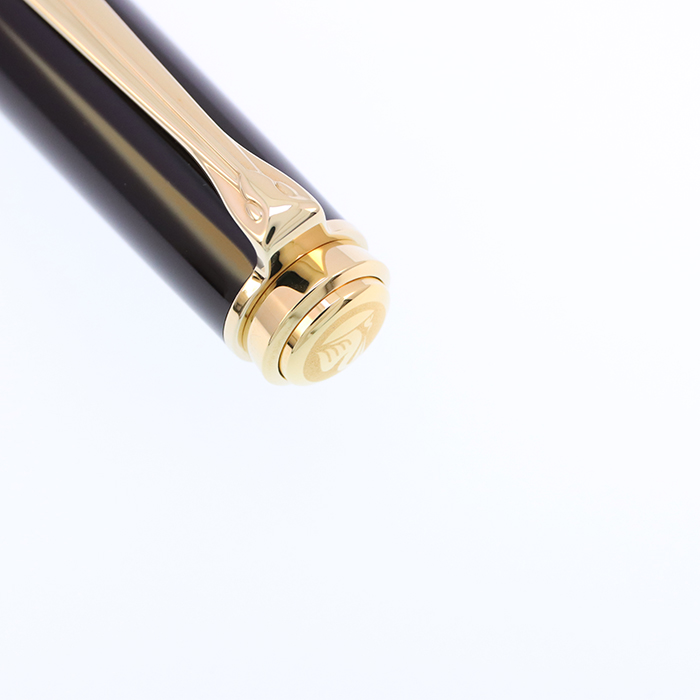 中古)Pelikan ペリカン 万年筆 スーベレーン M400 茶縞 B [研磨]（商品