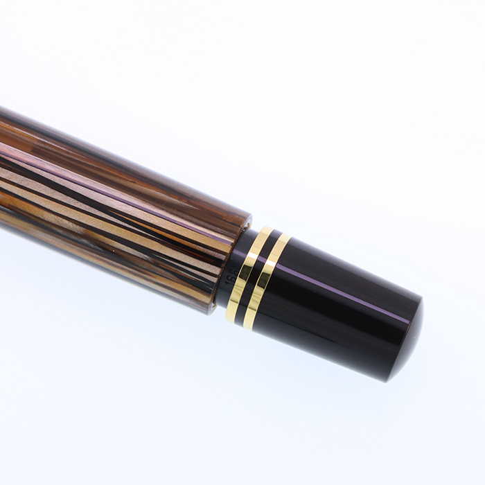 中古)Pelikan ペリカン 万年筆 スーベレーン M400 茶縞 B [研磨]（商品