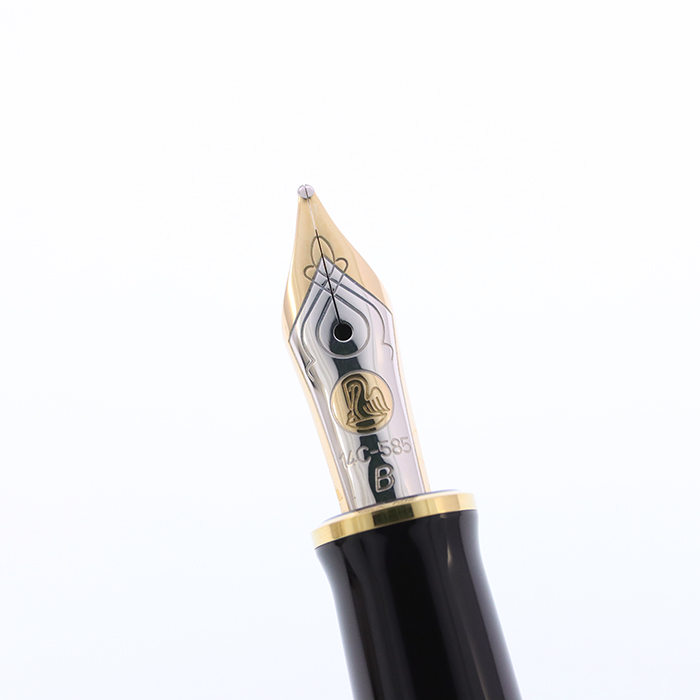 中古)Pelikan ペリカン 万年筆 スーベレーン M400 茶縞 B [研磨]（商品