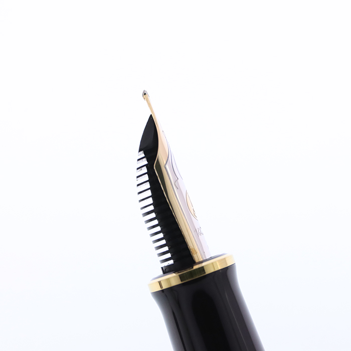 中古)Pelikan ペリカン 万年筆 スーベレーン M400 茶縞 B [研磨]（商品