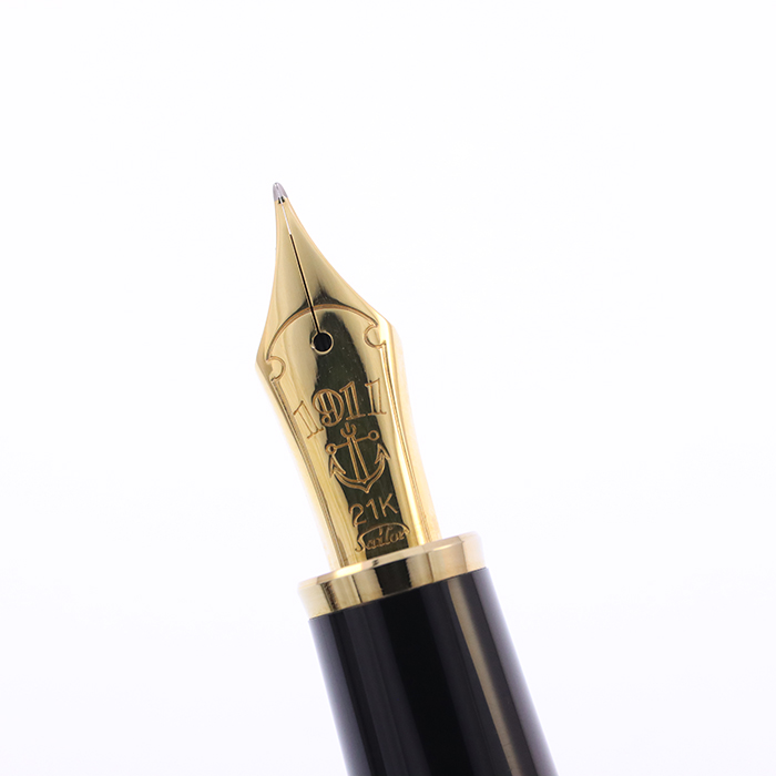 中古)SAILOR セーラー 万年筆 プロフィット21 金 ギャザード 長刀研ぎ