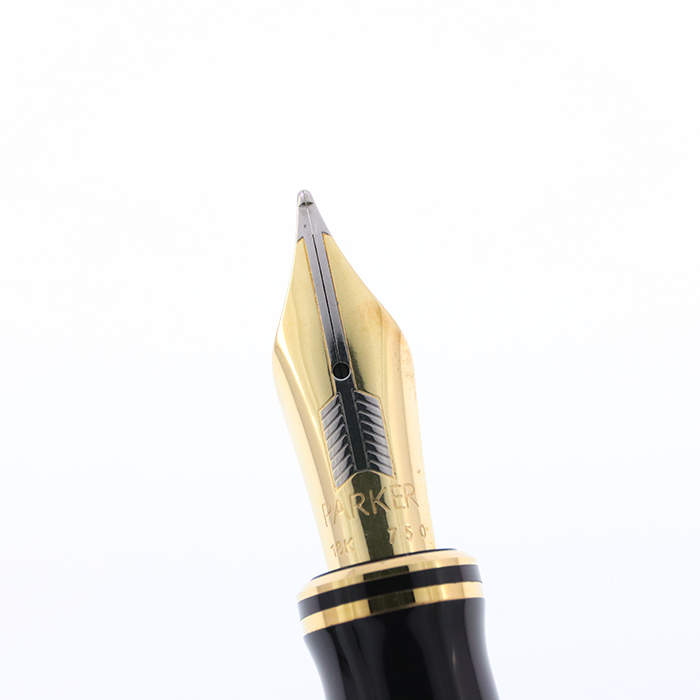 中古)PARKER パーカー 万年筆 デュオフォールド マーブルブルー