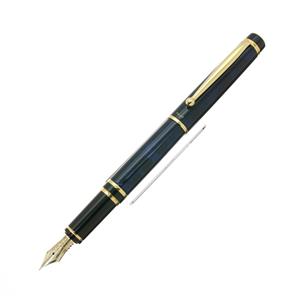 PILOT パイロット 万年筆 グランセ ブラック＆ブルー ゴールドトリム 細字 メイン