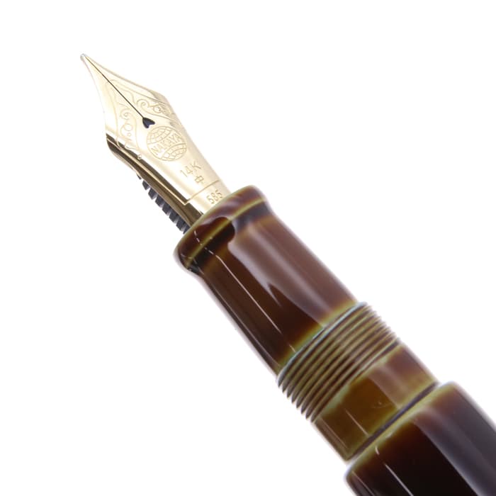 新品)NAKAYA 中屋万年筆 万年筆 シガー ポータブル 碧溜 中字（商品ID