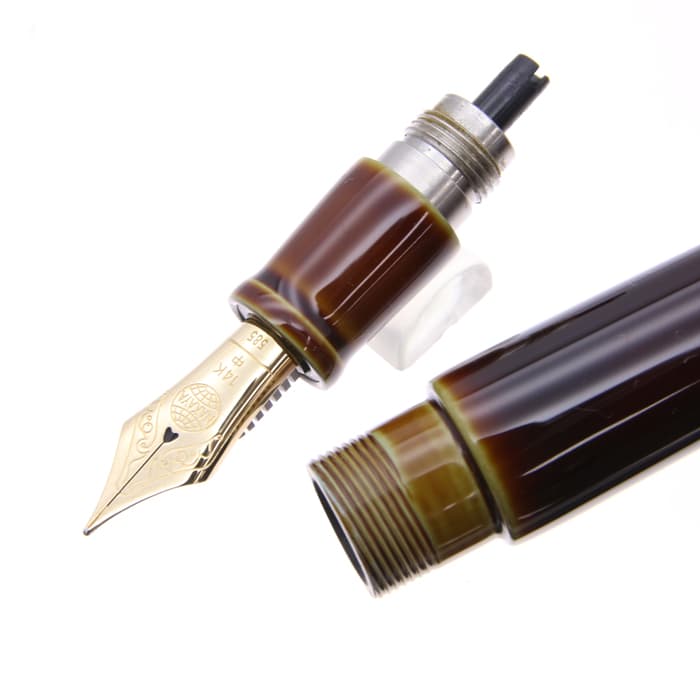 新品)NAKAYA 中屋万年筆 万年筆 シガー ポータブル 碧溜 中字（商品ID