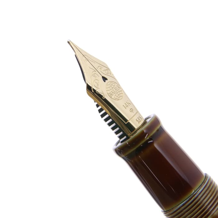 新品)NAKAYA 中屋万年筆 万年筆 シガー ポータブル 碧溜 中字（商品ID