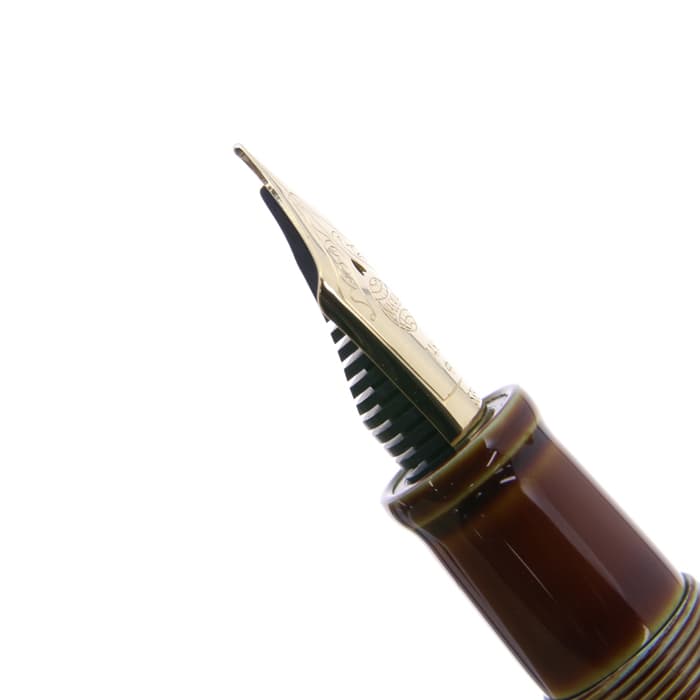 新品)NAKAYA 中屋万年筆 万年筆 シガー ポータブル 碧溜 中字（商品ID