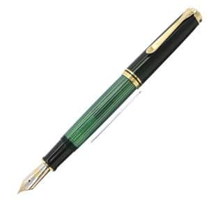 Pelikan ペリカン 万年筆 スーベレーン M1000 緑縞 EF メイン