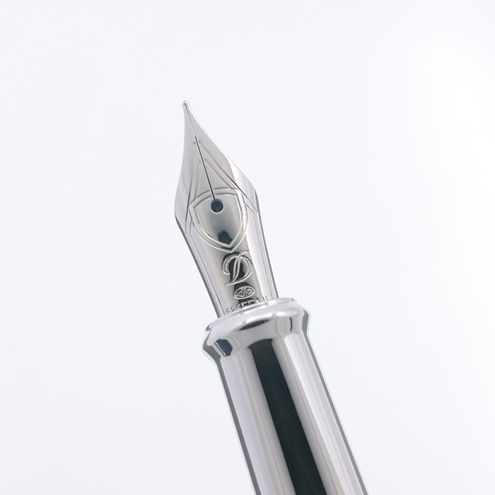 デュポンS.T.Dupont410600 エリゼ パラディウムライン 万年筆EF 新品)S.T.Dupont エス・テー・デュポン 万年筆 ラインD L ギヨ