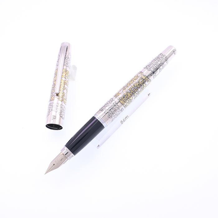 【希少品　レア】プラチナ　万年筆　スターリングシルバー　18k-WG◆ 詳細ページ | 万年筆 ボールペンなど高級筆記具の販売・買取