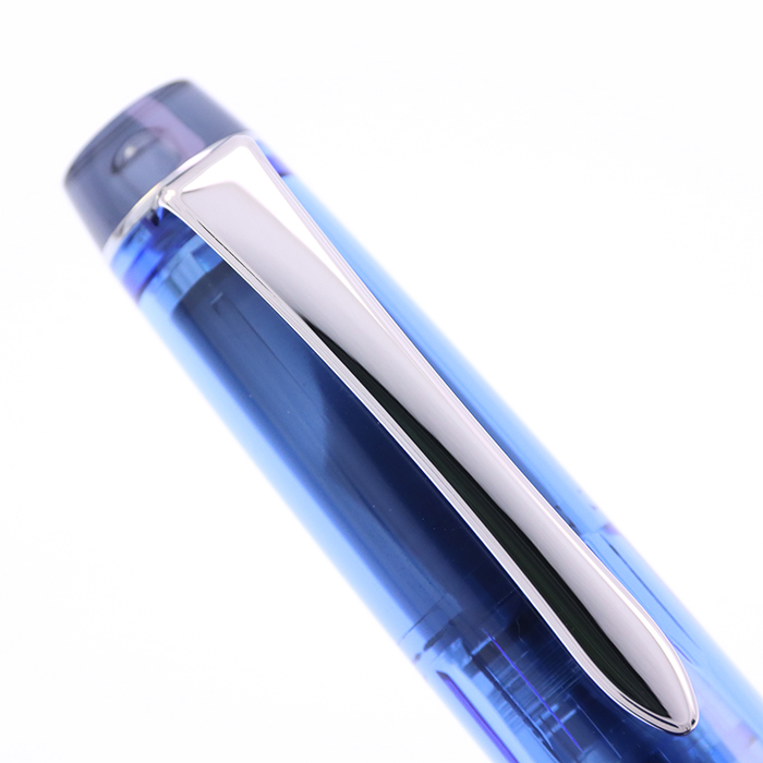 パイロット カスタム ヘリテージ92 14K青色透明 万年筆 吸入式 中細字