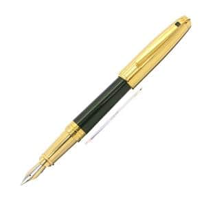 S.T.Dupont エス・テー・デュポン 万年筆 オランピオ 黒純正漆 ゴールド･プレート F メイン