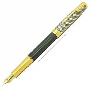 PARKER パーカー 万年筆 ソネット プレミアム シルバー&ブラックシズレGT F メイン