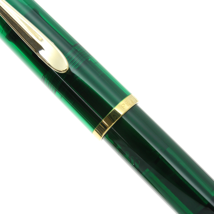 Pelikan ペリカン ローラーボール スーベレーン R400 緑縞