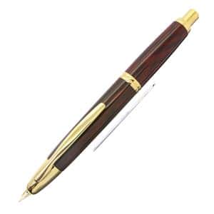 PILOT パイロット 万年筆 キャップレス ブラック&レッド 細字 メイン