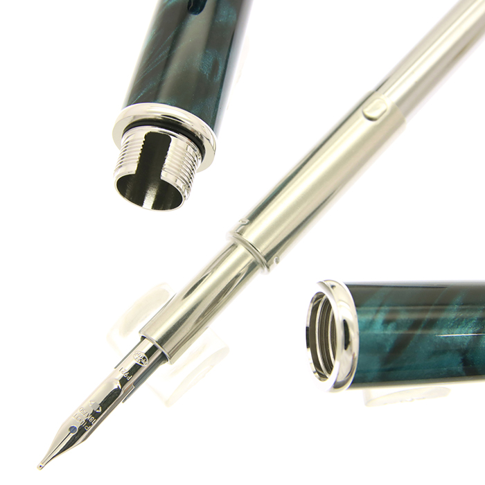 PILOT 万年筆 キャップレスSE MAG F マーブルグリーン 新品)PILOT パイロット 万年筆 キャップレスSE マーブルグリーン（商品