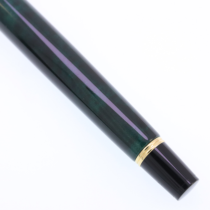中古)PILOT パイロット 万年筆 グランセ ブラック&グリーン ゴールド