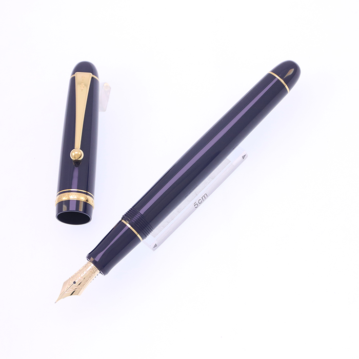 中古)PILOT パイロット 万年筆 カスタム74 ダークブルー 細字（商品ID