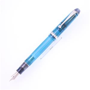 万年筆 カスタム74 透明ターコイズグリーン 細字