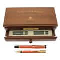 PARKER パーカー デュオフォールド オレンジ 1990 特別セット 万年筆(F)+メカニカルペンシル0.9mm