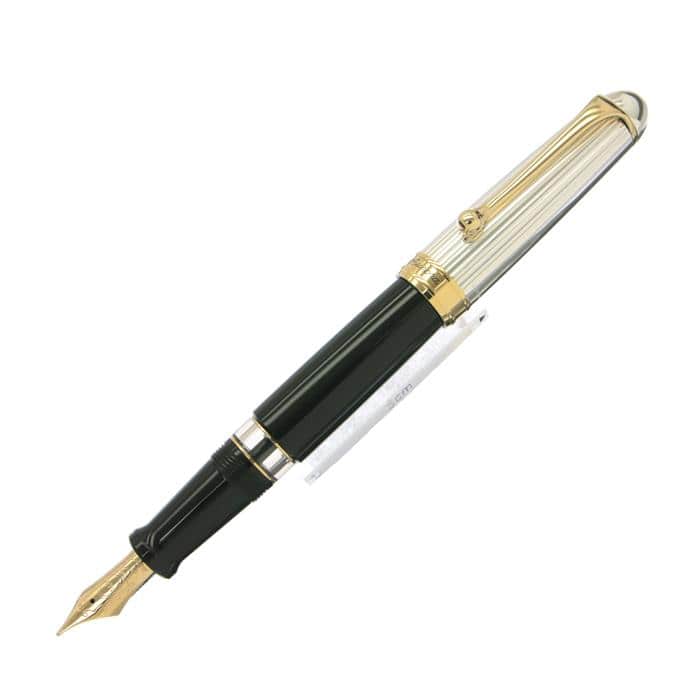 新品)AURORA アウロラ 万年筆 88 オタントット シルバーキャップ EF