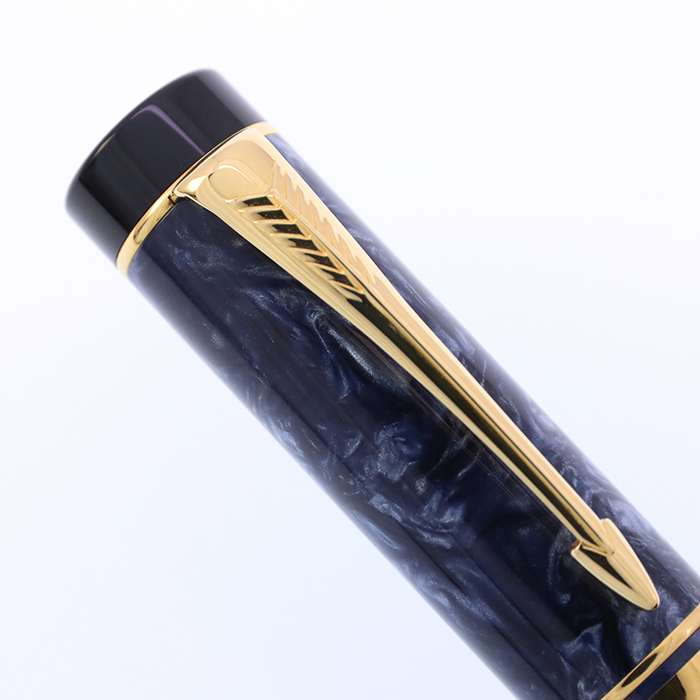 パーカー 万年筆 デュオフォールド インターナショナル マーブルブルー Parker - パーカー デュオフォールドマーブルブルーインターナショナル