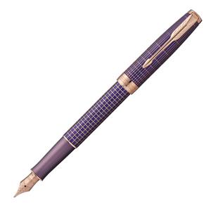 PARKER パーカー 万年筆 ソネット プレミアム パープルシズレPGT メイン