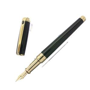 S.T.Dupont エス・テー・デュポン 万年筆 ラインD ミディアム ブラックナチュラルラッカー/イエローゴールド F メイン