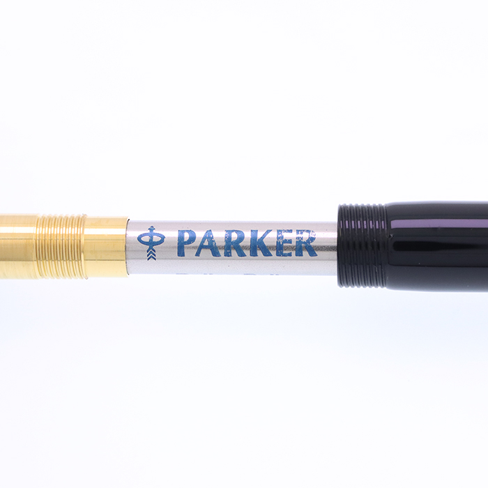 PARKER ボールペン デュオフォールド 1990 ブラックGT 中古)PARKER パーカー ローラーボール デュオフォールド ブラックGT