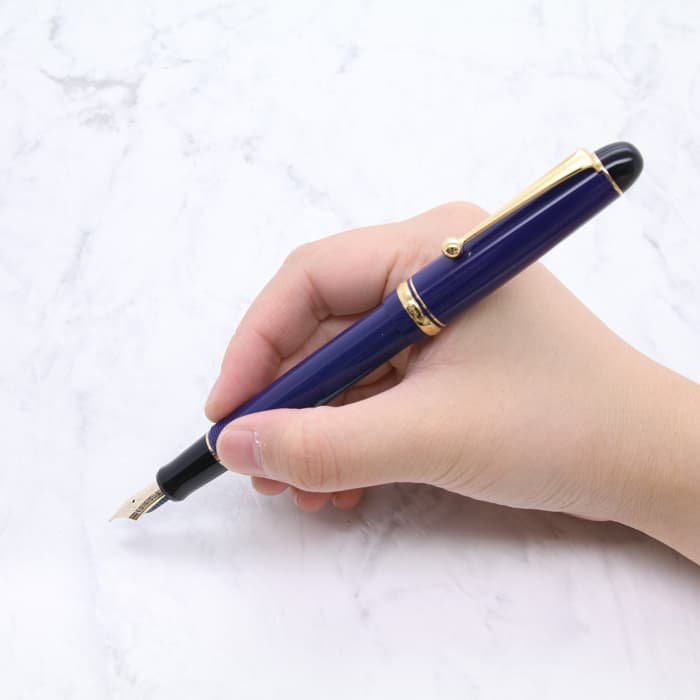 中古)PILOT パイロット 万年筆 2018年限定 カスタム74 ダークブルー