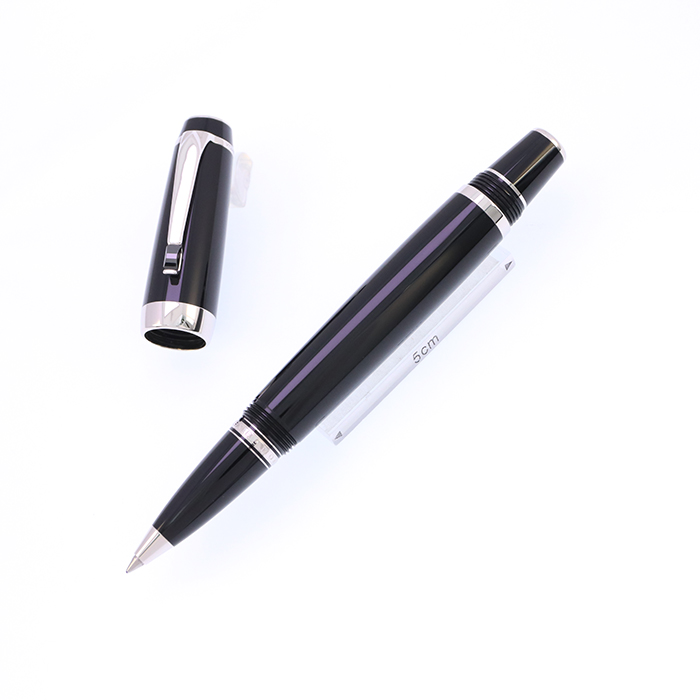 未使用 モンブラン ボエム ノワール プラチナxブラック ローラーボール 付属品 中古)MONTBLANC モンブラン ローラーボール ボエム ノワール