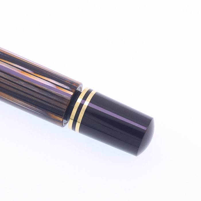 中古)Pelikan ペリカン 万年筆 スーベレーン M800 茶縞 EF（商品ID