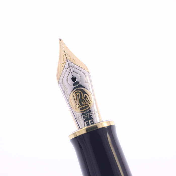 中古)Pelikan ペリカン 万年筆 スーベレーン M800 茶縞 EF（商品ID