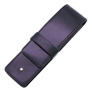 MONTBLANC モンブラン ペンケース マイスターシュテュック クラスプ付 (シエナ) ブラック 2本用 メイン