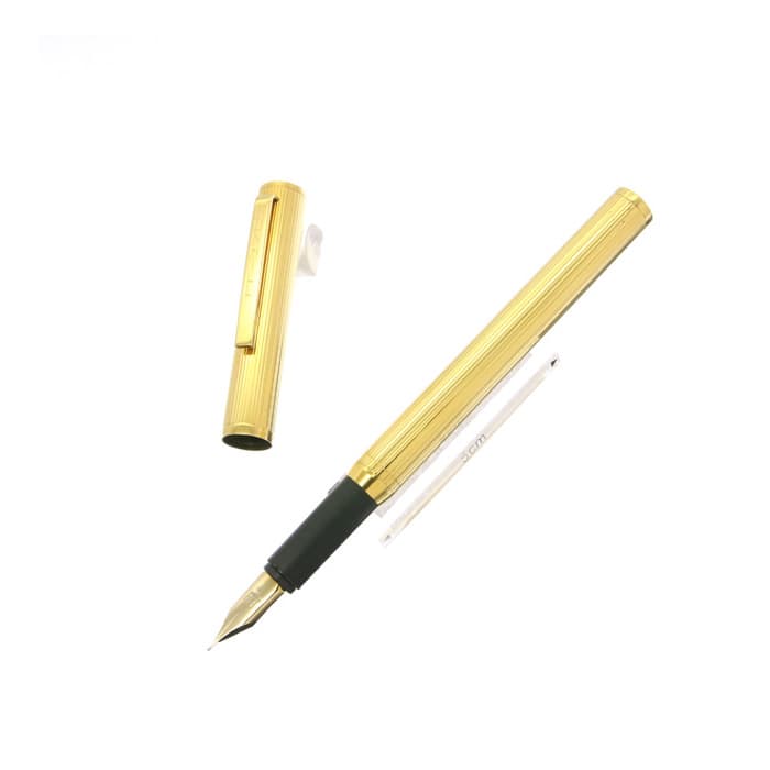 【美品】dunhill ダンヒル 万年筆 ゴールドカラー 筆記具 詳細ページ | 万年筆 ボールペンなど高級筆記具の販売・買取