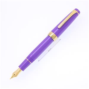 万年筆 ナガサワオリジナル 紫陽花色 六甲シチダンカ 中細字