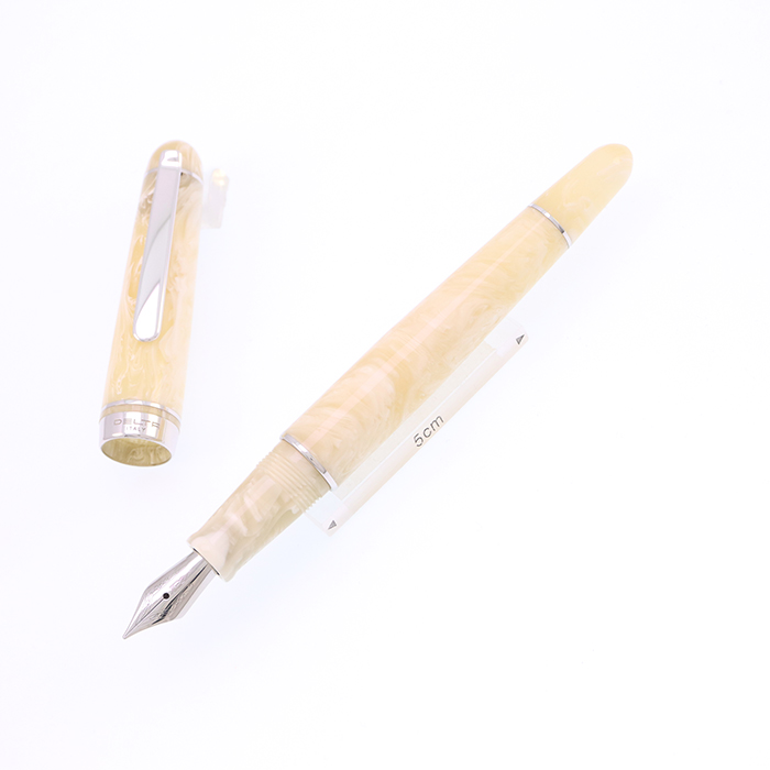 中古)DELTA デルタ 万年筆 ヴィルトゥオーサ ライトホーン F [研磨