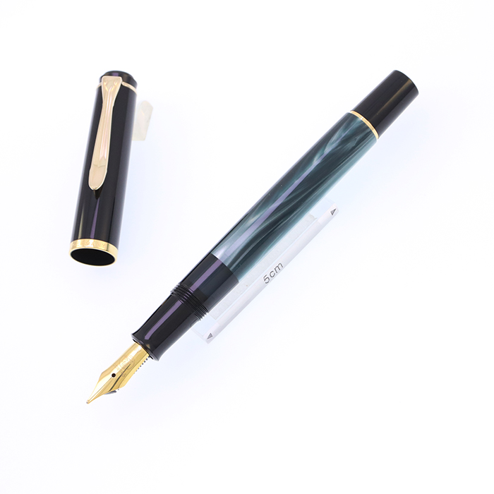 中古)Pelikan ペリカン 万年筆 クラシック M200 マーブルグリーン M