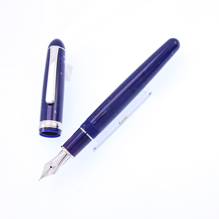 中古)PLATINUM プラチナ 万年筆 #3776 セルロイド ミッドナイト